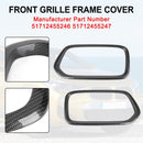 2018-2023 BMW X2 Series F39 Carbon Fiber Front Kofanger Grill Ramme Cover Trim