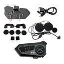 Universal Speaker Player Hjälm Bluetooth Headset Headset Svart För Motorcykel